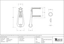 Polished Brass Loop Door Knocker - 33610M - Technical Drawing