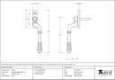 Polished Brass Reeded Espag - RH - 46709 - Technical Drawing
