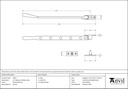 Polished Bronze 12&quot; Newbury Stay - 91957 - Technical Drawing