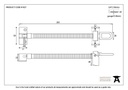 Polished Chrome 12&quot; Fanlight Screw Opener - 91027 - Technical Drawing