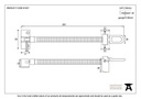 Polished Chrome 12" Fanlight Screw Opener - 91027 - Technical Drawing