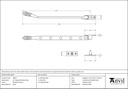 Polished Chrome 12&quot; Reeded Stay - 90335 - Technical Drawing