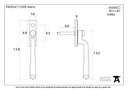 Polished Chrome Avon Espag - 90416 - Technical Drawing