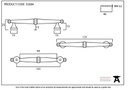 Polished Chrome Regency Pull Handle - Small - 92084 - Technical Drawing