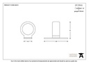 Polished Chrome Sash Eye Lift - 83610 - Technical Drawing