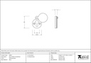 Polished Nickel 30mm Round Escutcheon - 83835 - Technical Drawing