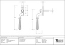 Polished Nickel Hammered Newbury Espag - LH - 45916 - Technical Drawing