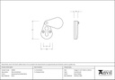 Rosewood Plain Escutcheon - 83558 - Technical Drawing