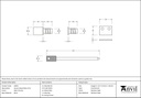 Satin Chrome Secure Stops (Pack of 4) - 49591 - Technical Drawing