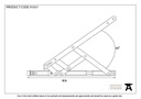 SS 16&quot; Defender Friction Hinge - Side Hung - 91037 - Technical Drawing