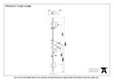 SS 35mm Backset Hook 3 Point Door Lock - 91888 - Technical Drawing