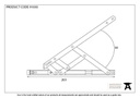 SS 8" Defender Friction Hinge - Top hung - 91030 - Technical Drawing