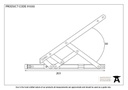 SS 8&quot; Defender Friction Hinge - Top hung - 91030 - Technical Drawing