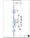 SS French Door Multipoint Lock Kit 57mm Door - 90222 - Technical Drawing