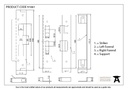 SSS ½" Rebate Kit for Sash Lock - 91061 - Technical Drawing