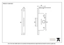 SS Window Lock - 90221 - Technical Drawing