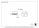 Threaded Taylors Spindle M10 X 1.5 - 90244 - Technical Drawing