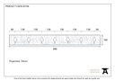 Timber Cottage Coat Rack - 83746 - Technical Drawing