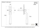 Aged Brass Avon Espag - 90415 - Technical Drawing