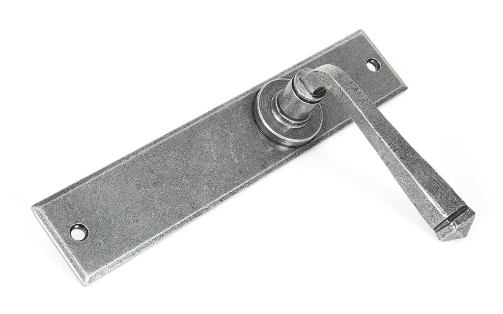 Pewter Large Avon Lever Latch Set in-situ