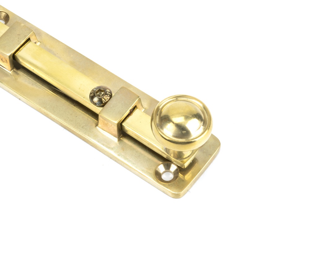 Polished Brass 4&quot; Universal Bolt in-situ
