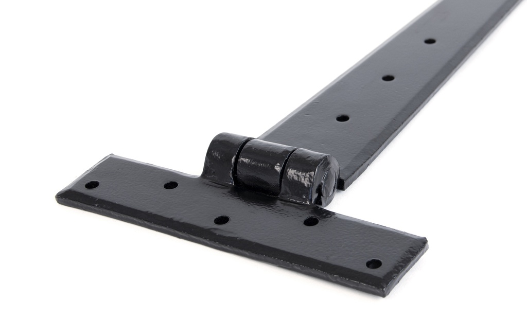 Black 18&quot; Penny End T Hinge (pair) in-situ