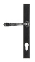 Black Avon Slimline Lever Espag. Lock Set in-situ