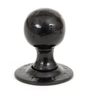 Black Round Mortice/Rim Knob Set in-situ