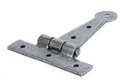 Pewter 4&quot; Penny End T Hinge (pair) in-situ