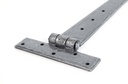 Pewter 18" Penny End T Hinge (pair) in-situ
