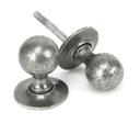 Pewter Round Mortice/Rim Knob Set in-situ