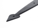 Black 15" Arrow Head T Hinge (pair) in-situ