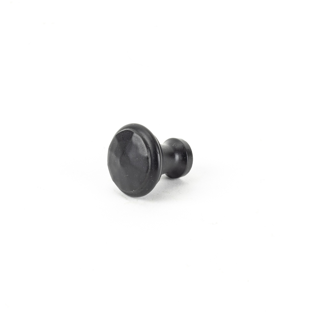 Black Hammered Cabinet Knob - Small in-situ