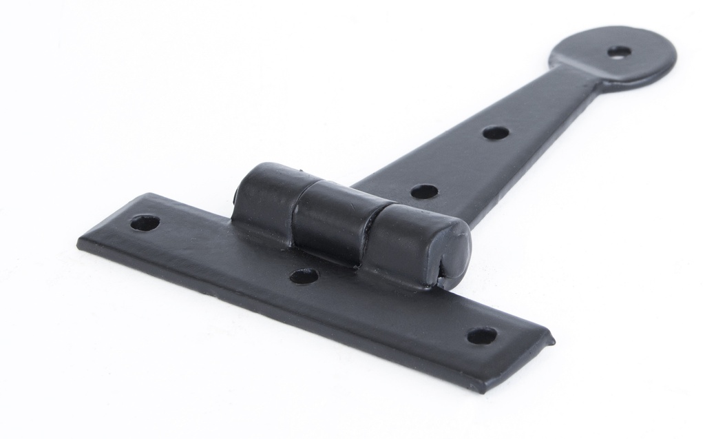 Black 4&quot; Penny End T Hinge (pair) in-situ