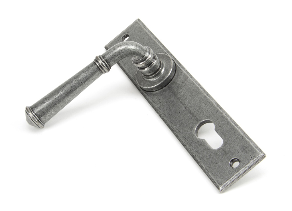 Pewter Regency Lever Espag. Lock Set in-situ