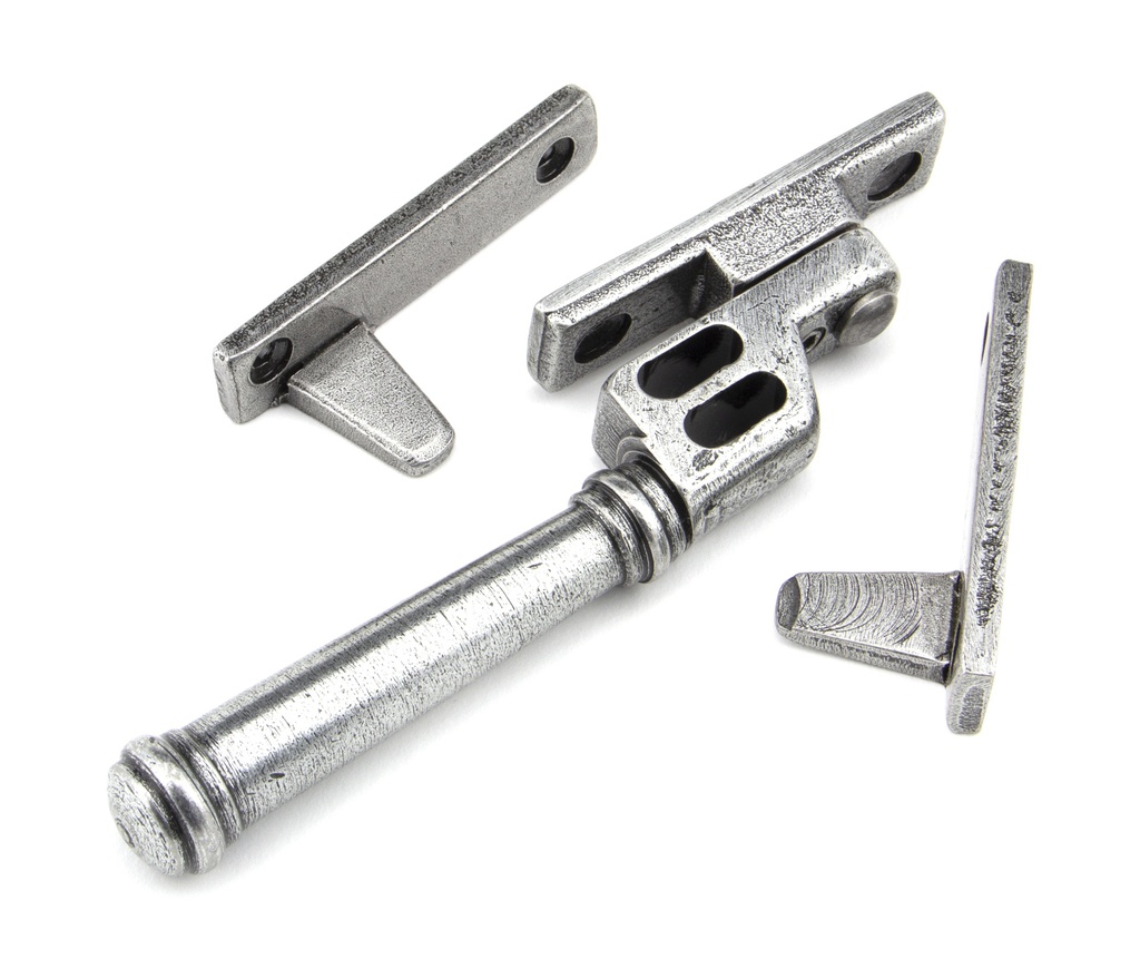 Pewter Locking Night-Vent Regency Fastener in-situ