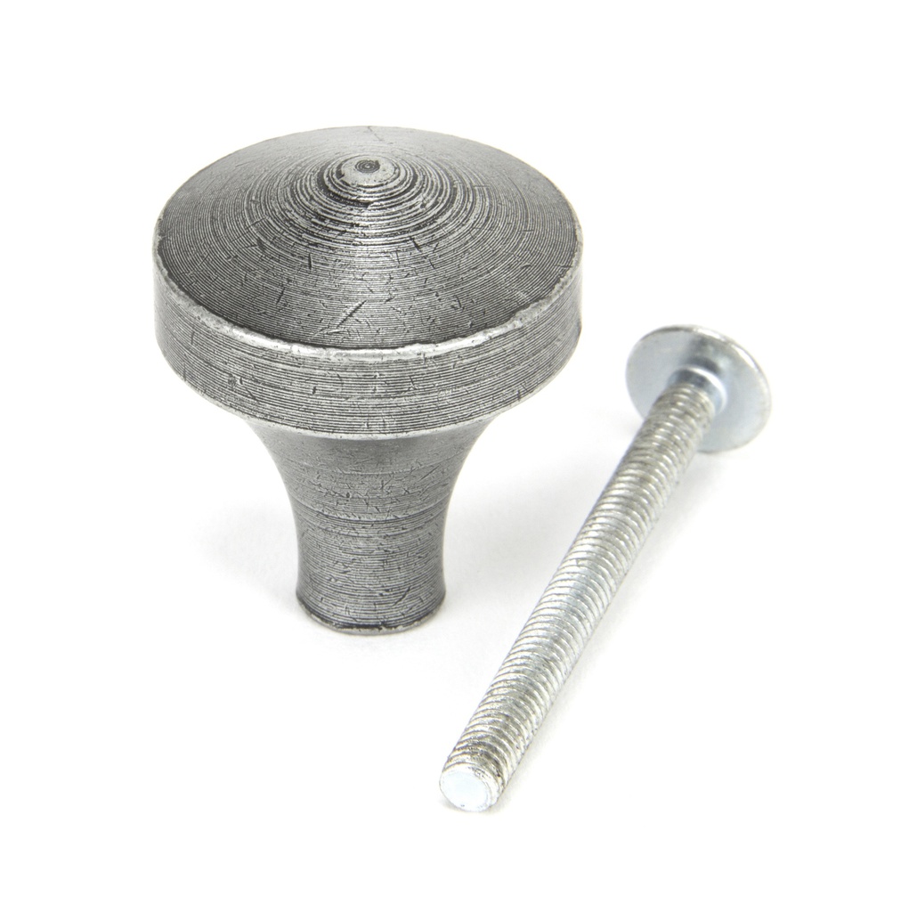 Pewter Shropshire Cabinet Knob - Small in-situ