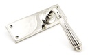 Polished Nickel Hinton Lever Latch Set in-situ