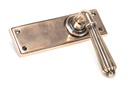 Polished Bronze Hinton Lever Latch Set in-situ