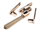 Polished Bronze Night-Vent Locking Hinton Fastener in-situ