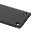 Black 800mm Plain Fingerplate in-situ