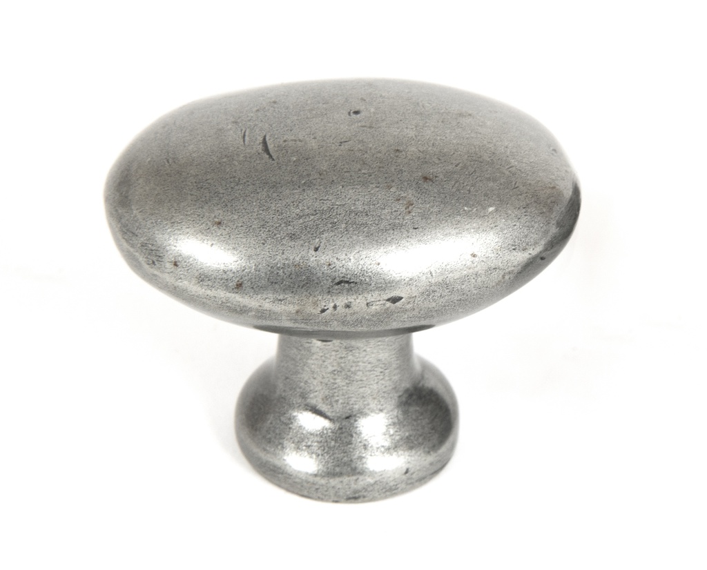Pewter Oval Cabinet Knob in-situ