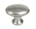 Pewter Oval Cabinet Knob in-situ