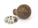 Rosewood and PN Beehive Cabinet Knob 35mm in-situ