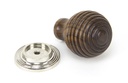 Rosewood and PN Beehive Cabinet Knob 38mm in-situ