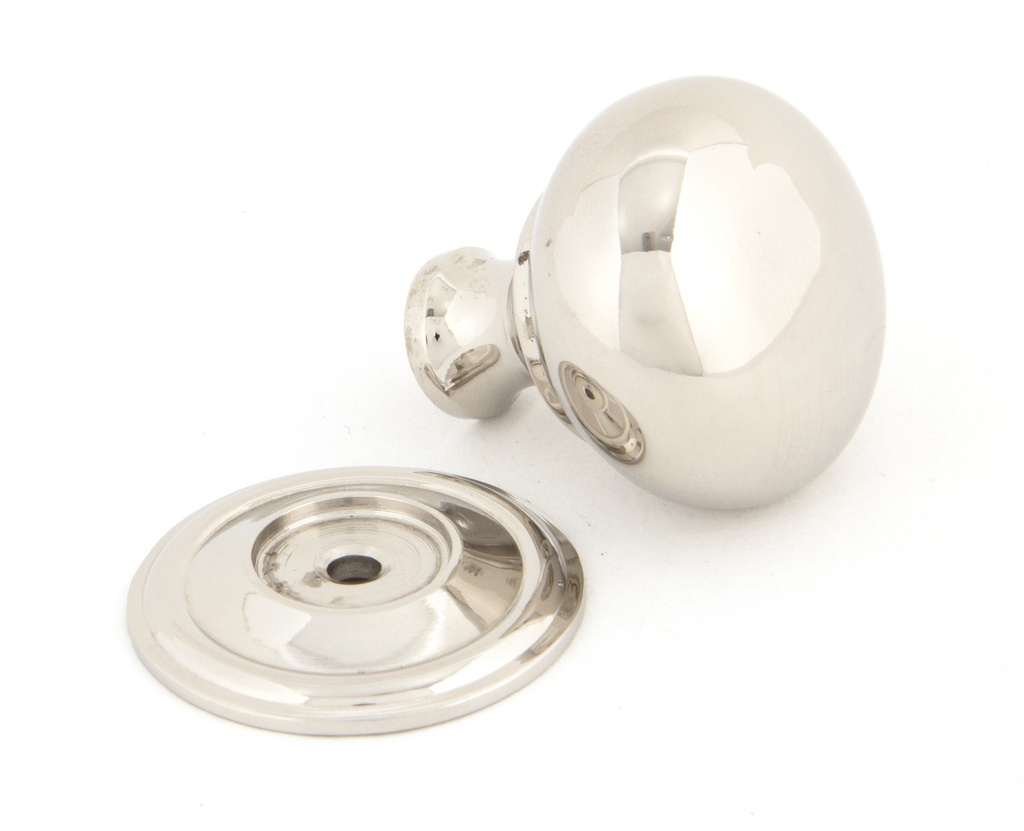 Polished Nickel Mushroom Cabinet Knob 32mm in-situ