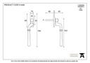 Aged Brass Newbury Espag - LH - 91444 - Technical Drawing