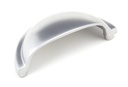 Satin Chrome Regency Concealed Drawer Pull in-situ