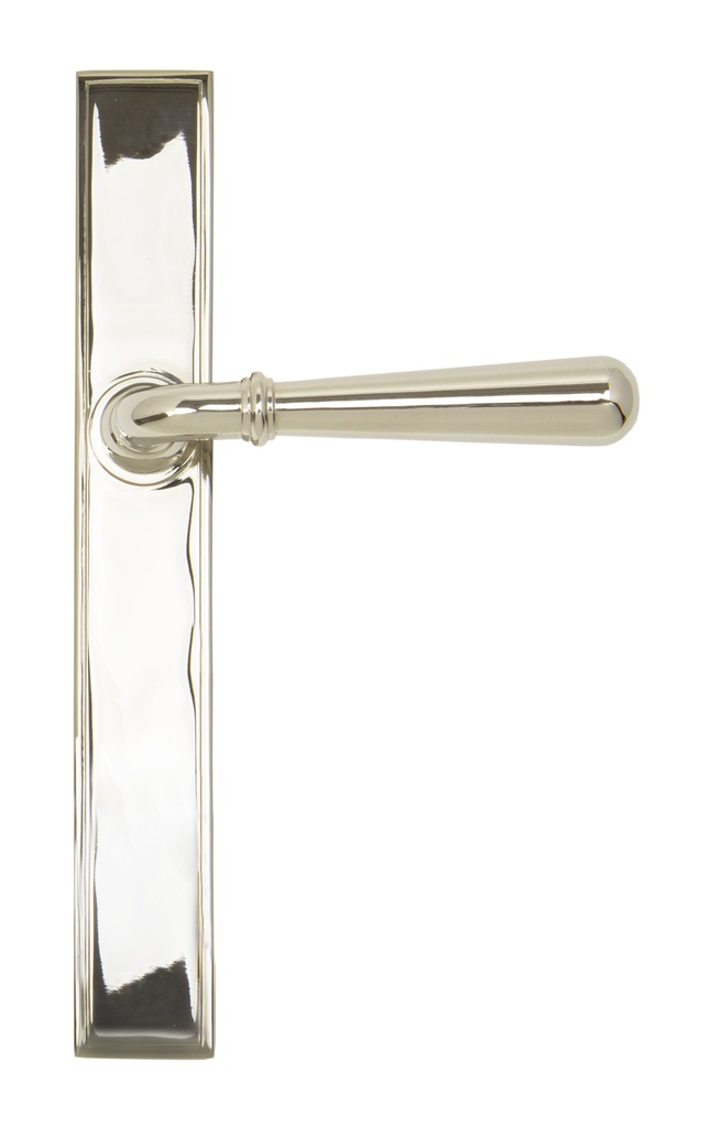 Polished Nickel Newbury Slimline Lever Latch Set in-situ