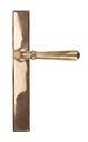 Polished Bronze Newbury Slimline Lever Latch Set in-situ